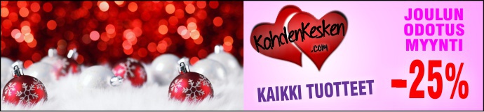 Joulunodotustarjous – kaikki tuotteet -25%