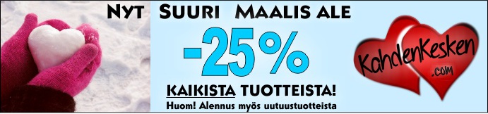 Maaliskuun alennusmyynti kaikki tuotteet -25%