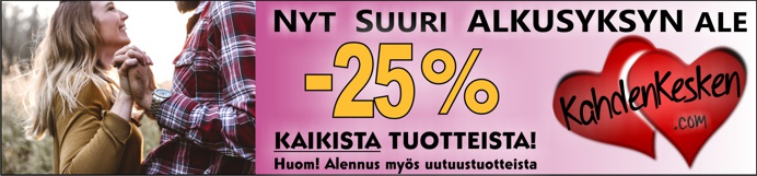 Alkusyksyn alennusmyynti kaikki tuotteet -25%