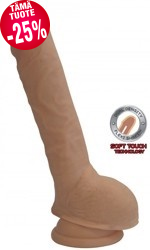 Dual Density Dildo 9” with balls, 23/4,7