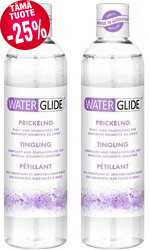 Waterglide Tingling - kihelmöivä liukuvoide, 300 ml