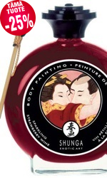 Shunga Helmeilevä Mansikkaviini -vartalomaali, 100 ml