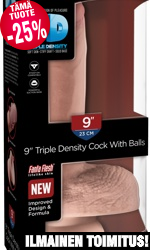 King Cock Plus Triple Density Cock 9” with balls, 23/5