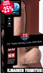 King Cock Plus Triple Density Cock 7.5” with balls, 19/4,5