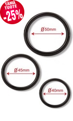 Silicone Cock & Ball Rings, 3-pack