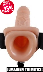 Vibrating Hollow Strap-On 11”