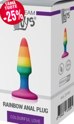 Rainbow Anal Plug, mini