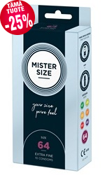 Mister Size -kondomi 64 mm, 10 kpl