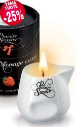 Plaisirs Secrets Massage Candle, Strawberry, 80 ml